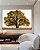 ENVIO IMEDIATO - Conjunto com 02 quadros decorativos Árvore CANVAS 90x120cm (LxA) Moldura cor Preto - Imagem 1