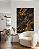 Quadro decorativo Abstrato Preto e Dourado - Imagem 1
