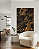 Quadro decorativo Abstrato Preto e Dourado - Imagem 2