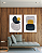 Conjunto com 02 Quadros Decorativos Formas Orgânicas - Artista Vitor Costa - Imagem 2