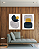 Conjunto com 02 Quadros Decorativos Formas Orgânicas - Artista Vitor Costa - Imagem 3