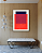 Quadro Decorativo Geométrico Azul e Vermelho - Artista Vitor Costa - Imagem 1