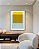 Quadro Decorativo Geométrico Azul e Amarelo - Artista Vitor Costa - Imagem 3