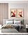 Conjunto com 02 Quadros Decorativos Paisagem Geométrica - Artista Vitor Costa - Imagem 1