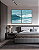 Conjunto com 02 Quadros Decorativos Infinito Azul - Artista James Hilton Becker - Imagem 4
