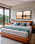 Conjunto com 02 quadros decorativos Paisagem Calmaria - Imagem 1