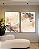 Conjunto com 02 quadros decorativos Abstrato Bege, Dourado e Preto - Imagem 1