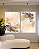 Conjunto com 02 quadros decorativos Abstrato Bege, Dourado e Preto - Imagem 2