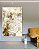 Quadro Decorativo Abstrato Marrom, Bege e Dourado - Imagem 2
