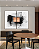 Conjunto de Quadros Decorativos Abstrato Preto com Folhas de Ouro, Prata ou Cobre - Imagem 2