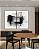 Conjunto de Quadros Decorativos Abstrato Preto com Folhas de Ouro, Prata ou Cobre - Imagem 3