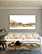 Quadro Decorativo Abstrato Bege com Folhas de Ouro - Imagem 6