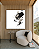 Quadro Decorativo Abstrato Preto com Folhas de Ouro, Prata e Cobre - Imagem 2