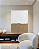 Quadro Decorativo Abstrato Bege e Branco com Folhas de Ouro - Imagem 1