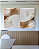 Conjunto com 02 Quadros Decorativos Abstrato Marrom e Dourado - Imagem 3