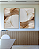 Conjunto com 02 Quadros Decorativos Abstrato Marrom e Dourado - Imagem 4