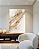 Quadro Decorativo CANVAS Abstrato Neutro Gold 97x150cm (LxA) Moldura Canaleta Branca - Imagem 1