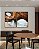 Conjunto com 02 Quadros Decorativos CANVAS Paraíso 62x93cm (LxA) Moldura Canaleta Preto - Imagem 1