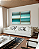 Conjunto com 02 Quadros Decorativos Degradê Cinza, Verde e Turquesa - Imagem 3