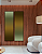Conjunto com 02 Quadros Decorativos Degradê Verde e Marrom - Imagem 1