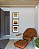 Conjunto com 03 Quadros Decorativos com Paspatur Degradê Tons Quentes - Imagem 1