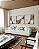 Conjunto com 03 Quadros Decorativos Abstrato Marrom e Dourado - Imagem 3