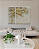 Conjunto com 03 quadros decorativos Árvore Dourada - Imagem 1