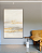 Quadro Decorativo Abstrato Suave com Folhas de Ouro - Imagem 1