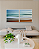Conjunto com 02 quadros decorativos Mar Abstrato - Imagem 4