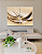 Conjunto com 02 quadros decorativos Abstrato Tons Quentes - Imagem 1