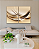 Conjunto com 02 quadros decorativos Abstrato Tons Quentes - Imagem 3