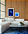 Conjunto com 02 Quadros Luz Azul com Paspatur - Artista Quintal Fotografia - Imagem 1
