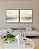 Conjunto com 02 quadros decorativos Abstrato Neutro Suave - Imagem 2