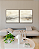 Conjunto com 02 quadros decorativos Abstrato Neutro Suave - Imagem 3