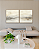 Conjunto com 02 quadros decorativos Abstrato Neutro Suave - Imagem 5