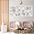 Conjunto com 02 quadros decorativos Folhas Secas - Imagem 2