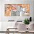 Conjunto com 02 quadros decorativos Abstrato Cores - Imagem 3