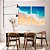 Conjunto com 02 quadros decorativos Praia - Imagem 1