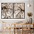 Conjunto com 02 quadros decorativos Árvores Sépia - Imagem 1