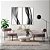 Conjunto com 02 quadros decorativos Abstrato Preto e Branco - Imagem 4