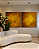 Conjunto com 02 quadros decorativos Ocre Abstrato - Imagem 4