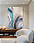 Quadro decorativo Abstrato Azul e Dourado - Imagem 5