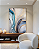 Quadro decorativo Abstrato Azul e Dourado - Imagem 1