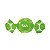 Papel Trufa 14,5x15,5cm - Gran Poa Verde - 100 unidades - Cromus - Rizzo Embalagens - Imagem 1