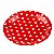 Prato Papel Biodegradável Poa Vermelho - 10 un -  18 cm - Silver Festas - Imagem 1