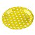 Prato Papel Biodegradável Poa Amarelo - 10 un -  18 cm - Silver Festas - Imagem 1