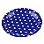 Prato Papel Biodegradável Poa Azul - 10 un -  18 cm - Silver Festas - Imagem 1