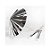 Palito para decoração Guarda Chuva Prateado - 12 un - 10 cm -  Silver Festas - Imagem 1
