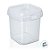 Pote com Lacre Quadrado 500ml - Plastilânia - Imagem 2