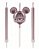 Vela Mickey Rosto Rose Gold Disney Silver Festas Rizzo - Imagem 1